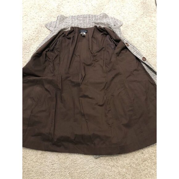 Patrizia Pepe Beige/Brown Coat Cotton Blend Belted Size 44 Italy - Picture 11 of 12